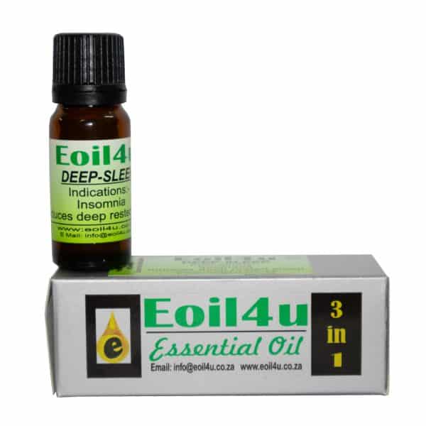 Pure essential oil bottle for deep sleep and insomnia relief, available from Eoil4u  High quality essential oils designed to promote restful sleep and relaxation  Ideal for natural wellness 