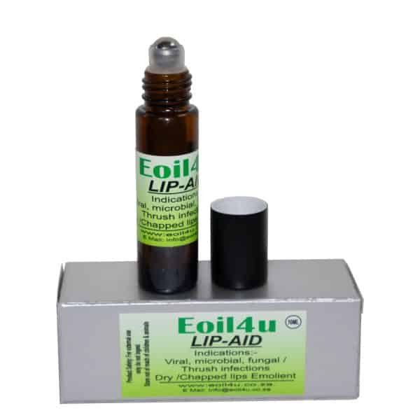 Healing lip balm for viral, fungal, microbial, and thrush infections, promoting chapped or dry lips with natural emollient properties  Suitable for soothing and treating lip ailments 