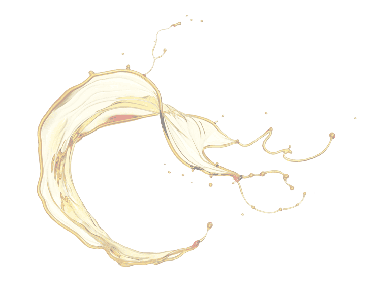 Liquid gold oil splash in motion, representing high-quality lubricants and oils from Eoil4u for automotive and industrial applications.